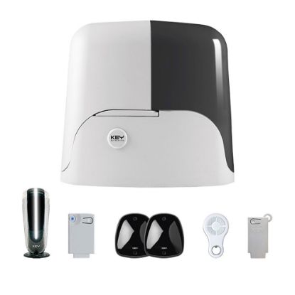 Immagine di KIT AUTOMAZIONE PER CANCELLO SCORREVOLE PORTATA 1100KG 24V LED KUBE KEY