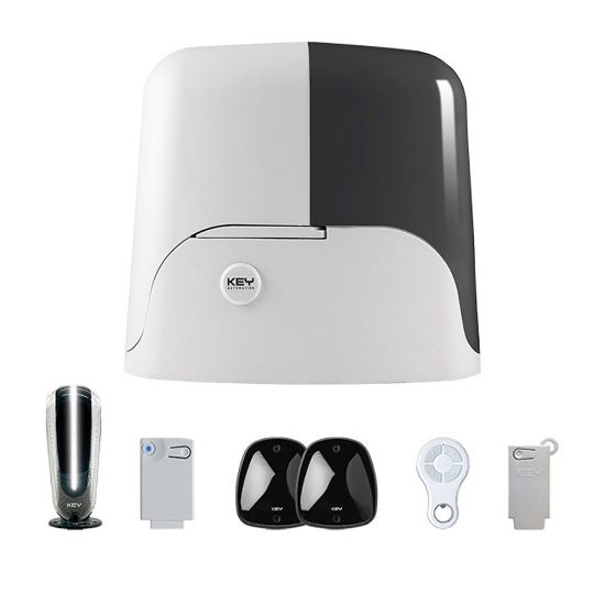 Immagine di KIT AUTOMAZIONE PER CANCELLO SCORREVOLE PORTATA 1100KG 24V LED KUBE KEY