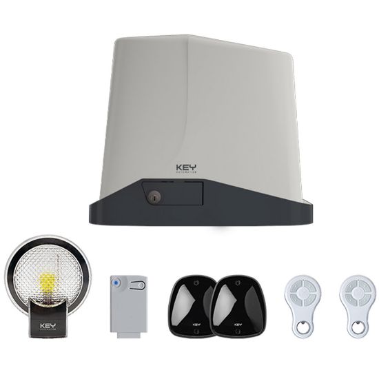 Immagine di KIT AUTOMAZIONE PER CANCELLO SCORREVOLE PORTATA 600KG 230V KEY