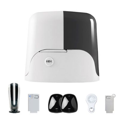 Immagine di KIT AUTOMAZIONE PER CANCELLO SCORREVOLE PORTATA 500KG 24V KEY