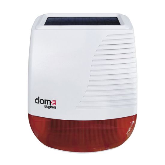 Immagine di SIRENA DA ESTERNO A CONTROLLO WIRELESS PER CENTRALE SERIE DOM-E BEGHELLI