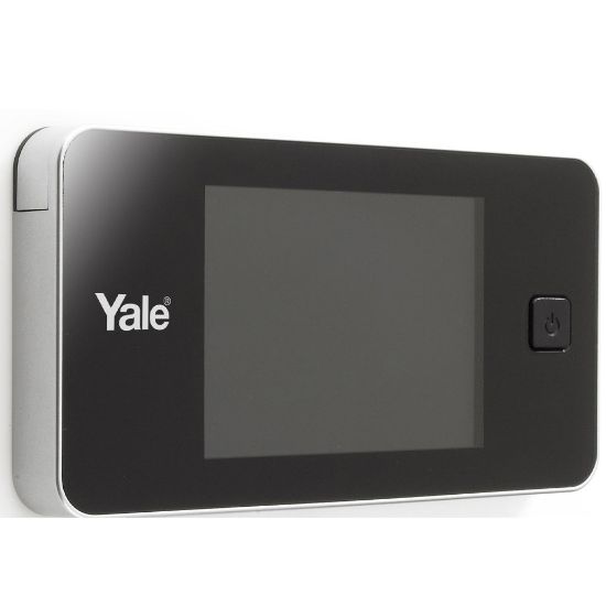 Immagine di SPIONCINO ELETTRONICO DIGITALE COLORE ARGENTO,TELECAMERA ALTA QUALITA, FORO STADARD 14 MM SPESSORE PORTA 38-110MM