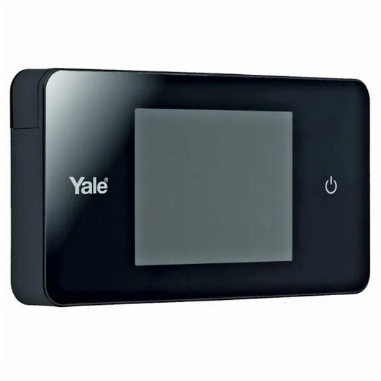 Immagine di SPIONCINO ELETTRONICO DIGITALE COLORE NERO,TELECAMERA ALTA QUALITA, FORO STANDARD 14 MM SPESSORE PORTA 38-110MM