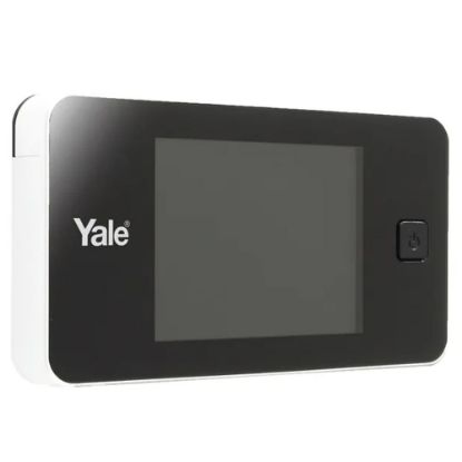 Immagine di SPIONCINO ELETTRONICO DIGITALE COLORE BIANCO,TELECAMERA ALTA QUALITA, FORO STANDARD 14 MM SPESSORE PORTA 38-110MM