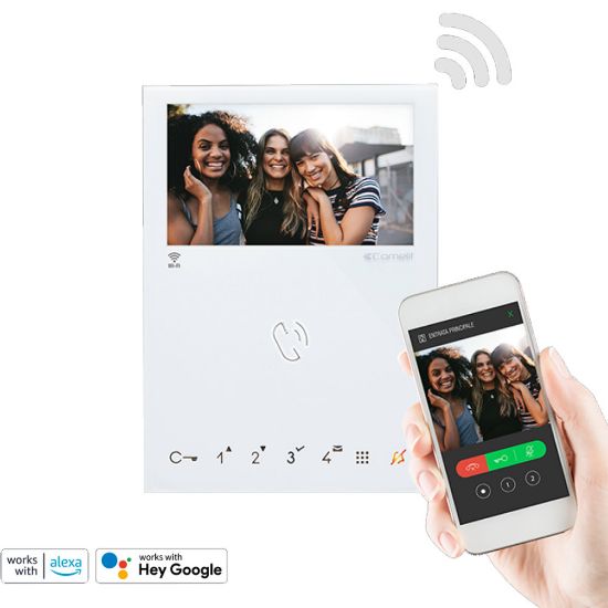 Immagine di VIDEOCITOFONO MINI VIVAVOCE WI-FI SB2 COMELIT
