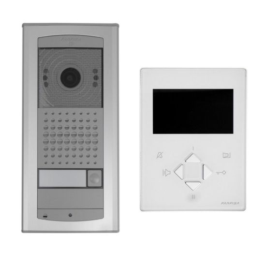 Immagine di VIDEOKIT MONOFAMIGLIARE COMPOSTO DA 1 MONITOR ZHEROS DA 4.3"/1 POSTO ESTERNO VD2101AGL/1 ALIMENTATORE 2221MQ FARFISA