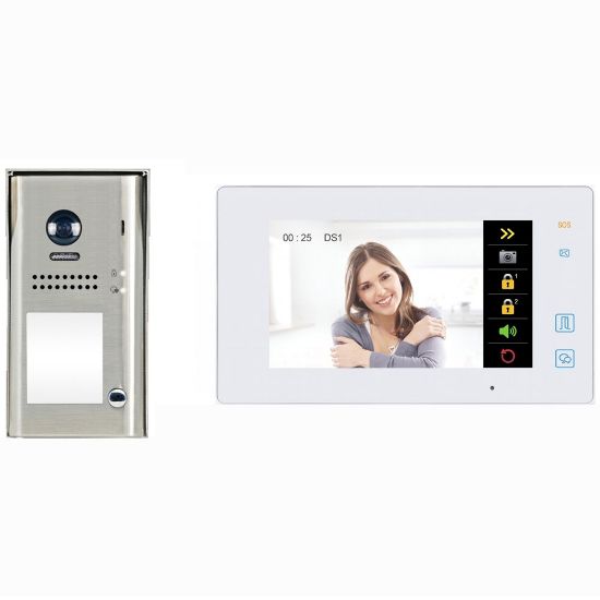 Immagine di KIT VIDEOCITOFONO 7" 2 FILI CONNESSO WIFI IP - 2 CHIAMATE FARFISA