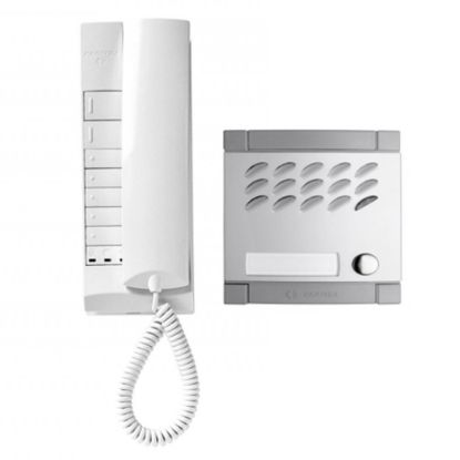 Immagine di KIT AUDIO MONOFAMILIARE COMPLETO COMPOSTO DA 1 POSTO INTERNO EX320R EXHITO/1 POSTO ESTERNO MODY INCASASSO/1 ALIMENTATORE PRS240 FARFISA