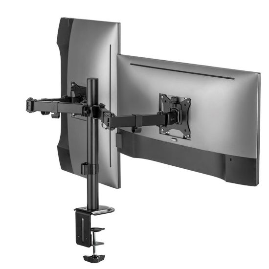 Immagine di SUPPORTO DA TAVOLO PER MONITOR 17-32 POLLICI BRACCIO DOPPIO SUPERIOR