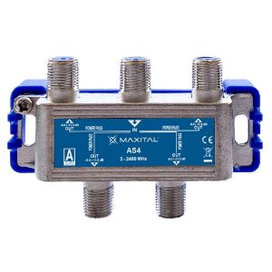 Immagine di PARTITORE TV A 4 VIE CON PASSAGGIO CORRENTE CONTINUA MAXITAL