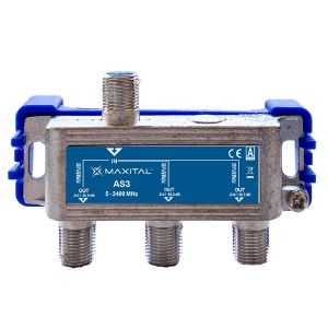 Immagine di PARTITORE TV A 3 VIE CON PASSAGGIO CORRENTE CONTINUA MAXITAL