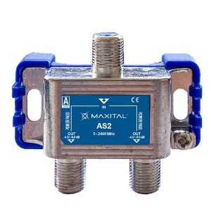 Immagine di PARTITORE TV A 2 VIE CON PASSAGGIO CORRENTE CONTINUA MAXITAL