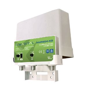 Immagine di AMPLIFICATORE DA PALO TV 2 INGRESSI BIII/UHF 30DB AMP204-5G MAXITAL