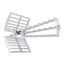 Immagine di ANTENNA TV UHF TRIPLA CULLA HYDRA45-5G 27 ELEMENTI MAXITAL