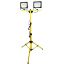 Immagine di FARO LED DOPPIO 2x100W CON TREPPIEDE TELESCOPICO IP65 HIT MISTRAL