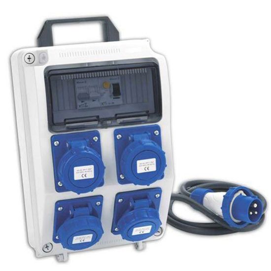 Immagine di QUADRO CANTIERE MOBILE 4 PRESE 220V 16A IP65 ROSI