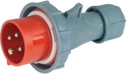 Immagine di SPINA INDUSTRIALE MOBILE 3 POLI+TERRA 380V 32A IP67 ROSI