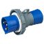 Immagine di SPINA INDUSTRIALE MOBILE 2 POLI+TERRA 220V 16A IP67 ROSI