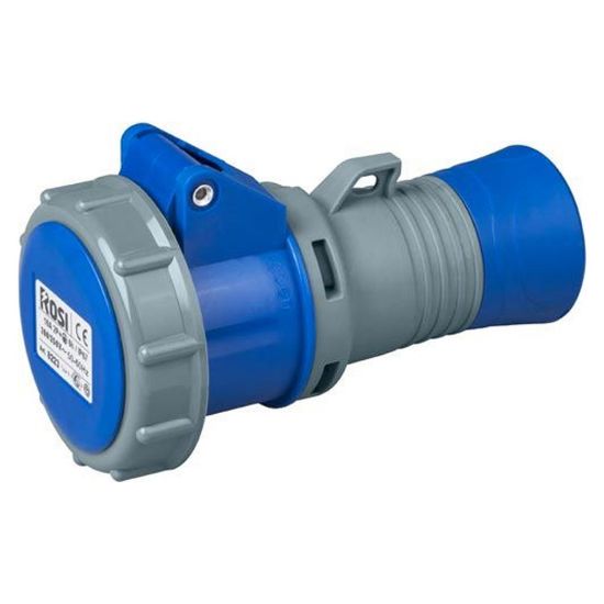 Immagine di PRESA INDUSTRIALE MOBILE 2 POLI+TERRA 220V 16A IP67 ROSI