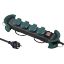 Immagine di MULTIPRESA PROFESSIONALE IP44 4 MT NERO/VERDE CON 4 PRESE SCHUKO CAVO 3x1,5 MM ELECTRALINE