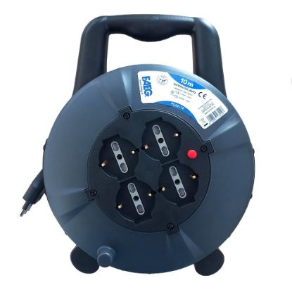 Immagine di AVVOLGICAVO 10 MT CON 4 PRESE BIVALENTI F.A.E.G.