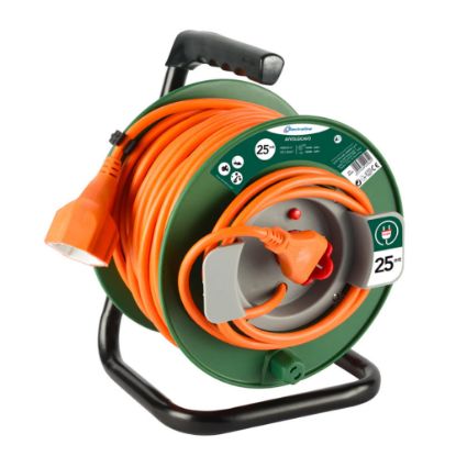 Immagine di AVVOLGICAVO DA GIARDINO 25 MT CAVO 3x1,5 MM ELECTRALINE