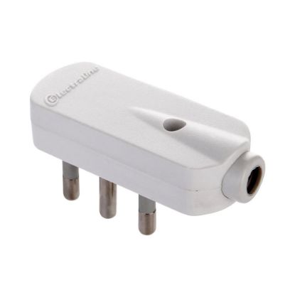 Immagine di SPINA VOLANTE 90° 16A 2P+T BIANCA ELECTRALINE