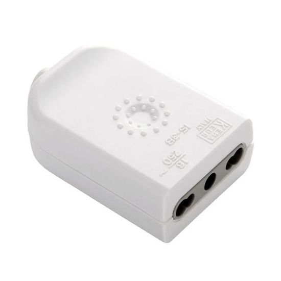 Immagine di PRESA VOLANTE 16A+T BIVALENTE BIANCA ELECTRALINE