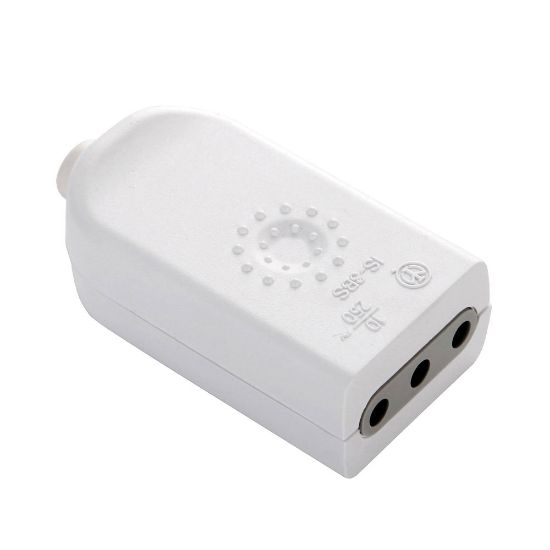 Immagine di PRESA VOLANTE 10A+T BIANCA ELECTRALINE