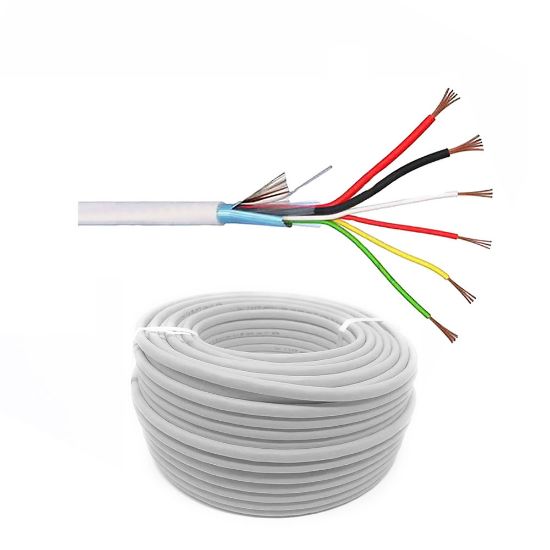 Immagine di CAVO ANTIFURTO C-4 RAME 6x0,22+ 2x0,50 ROTOLO 100 MT