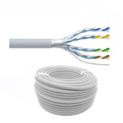 Immagine di CAVO DI RETE UTP CAT.6 Ø 4x2x23 AWG RAME ROTOLO 100 MT