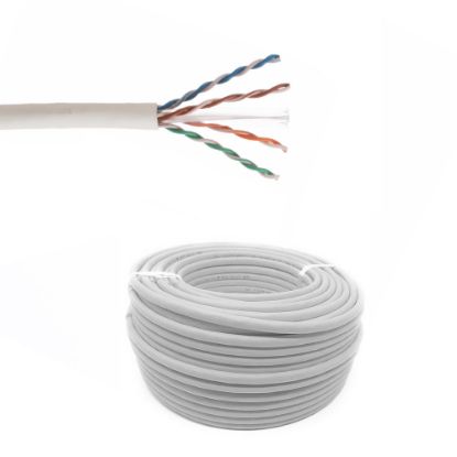 Immagine di CAVO DI RETE FTP CAT.6 Ø 4x2x23 AWG - CCA ROTOLO 100 MT