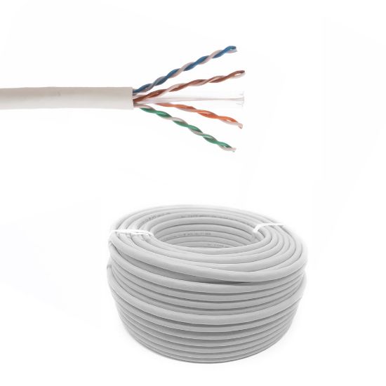 Immagine di CAVO DI RETE FTP CAT.6 Ø 4x2x23 AWG - CCA ROTOLO 100 MT
