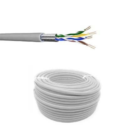Immagine di CAVO DI RETE U/FTP CAT.6 Ø 4x2x24 4P LSHF RAME ROTOLO 305 MT