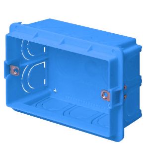 Immagine di SCATOLA PORTAFRUTTI DA INCASSO 3 POSTI CAPIENZA ELEVATA BLU