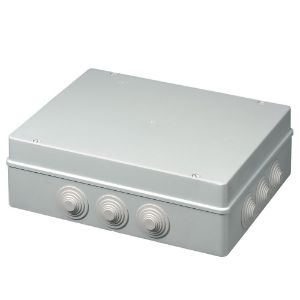 Immagine di SCATOLA DI DERIVAZIONE ESTERNA IP55 380x300x120 MM CON PASSACAVI ELETTROCANALI