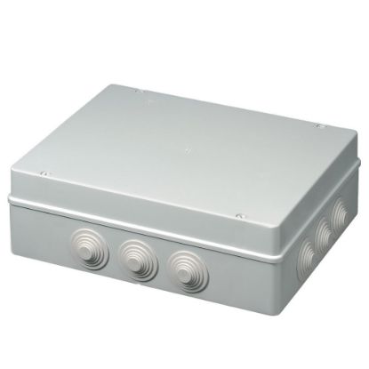 Immagine di SCATOLA DI DERIVAZIONE ESTERNA IP55 380x300x120 MM CON PASSACAVI ELETTROCANALI