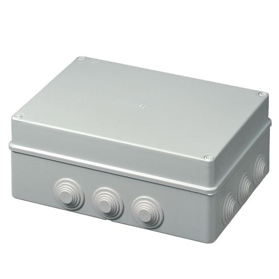 Immagine di SCATOLA DI DERIVAZIONE ESTERNA IP55 300x220x120 MM CON PASSACAVI ELETTROCANALI