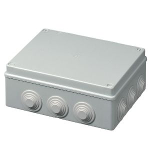 Immagine di SCATOLA DI DERIVAZIONE ESTERNA IP55 240x190x90 MM CON PASSACAVI ELETTROCANALI