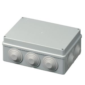Immagine di SCATOLA DI DERIVAZIONE ESTERNA IP55 190x140x70 MM CON PASSACAVI ELETTROCANALI