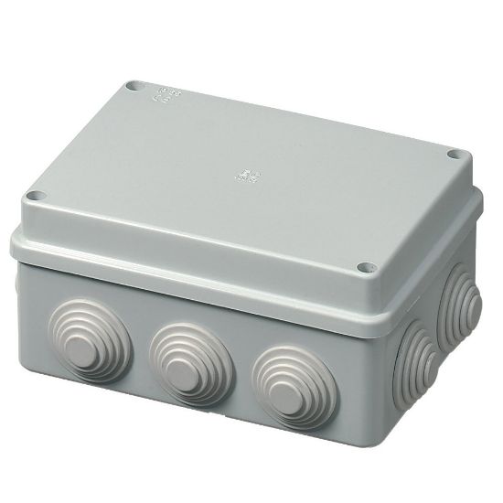 Immagine di SCATOLA DI DERIVAZIONE ESTERNA IP55 150x110x70 MM CON PASSACAVI ELETTROCANALI