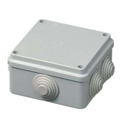 Immagine di SCATOLA DI DERIVAZIONE ESTERNA IP55 100x100x50 MM CON PASSACAVI ELETTROCANALI