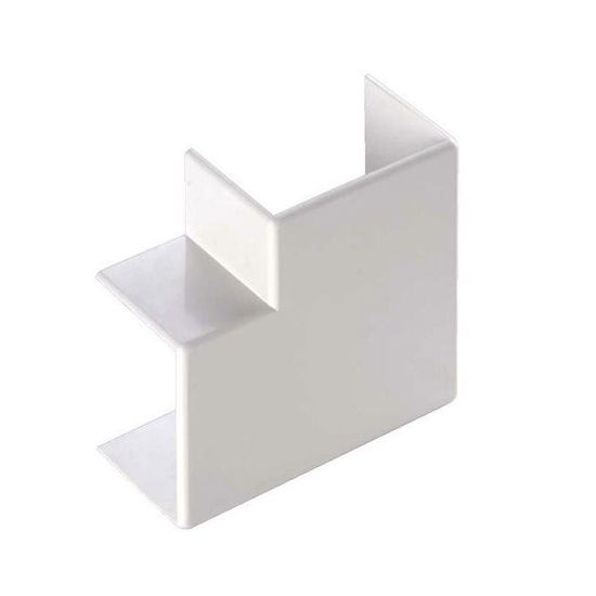 Immagine di ANGOLO PIANO PER CANALE 40x40 MM BIANCO CONFEZIONE 2 PZ ELETTROCANALI
