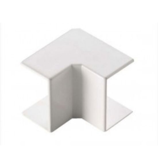 Immagine di ANGOLO INTERNO PER CANALE 40x40 MM BIANCO CONFEZIONE 2 PZ ELETTROCANALI