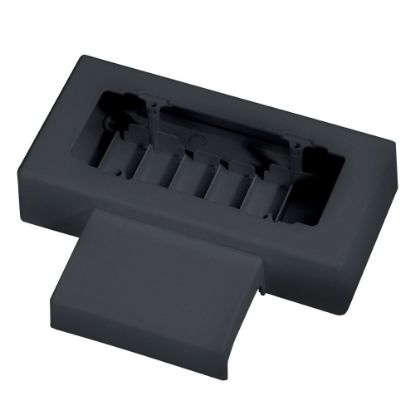 Immagine di SCATOLA TORRETTA 100-70x20 MM ARDESIA 6 MODULI ELETTROCANALI