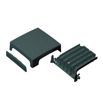 Immagine di SCATOLA DERIVAZIONE A 3 VIE 70x20 MM ARDESIA CONFEZIONE 1 PZ ELETTROCANALI