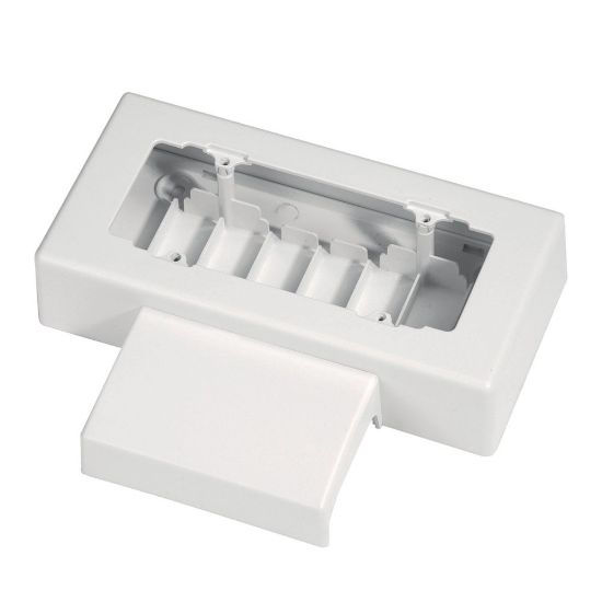 Immagine di SCATOLA TORRETTA 100-70x20 MM BIANCO 6 MODULI ELETTROCANALI