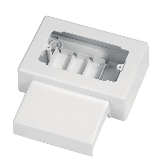 Immagine di SCATOLA TORRETTA 108-70x20 MM BIANCO 4 MODULI ELETTROCANALI
