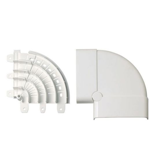 Immagine di ANGOLO PIANO VARIABILE 70x20 MM BIANCO CONFEZIONE 1 PZ ELETTROCANALI