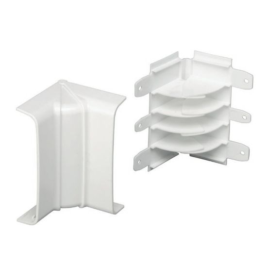 Immagine di ANGOLO INTERNO VARIABILE 70x20 MM BIANCO CONFEZIONE 5 PZ ELETTROCANALI